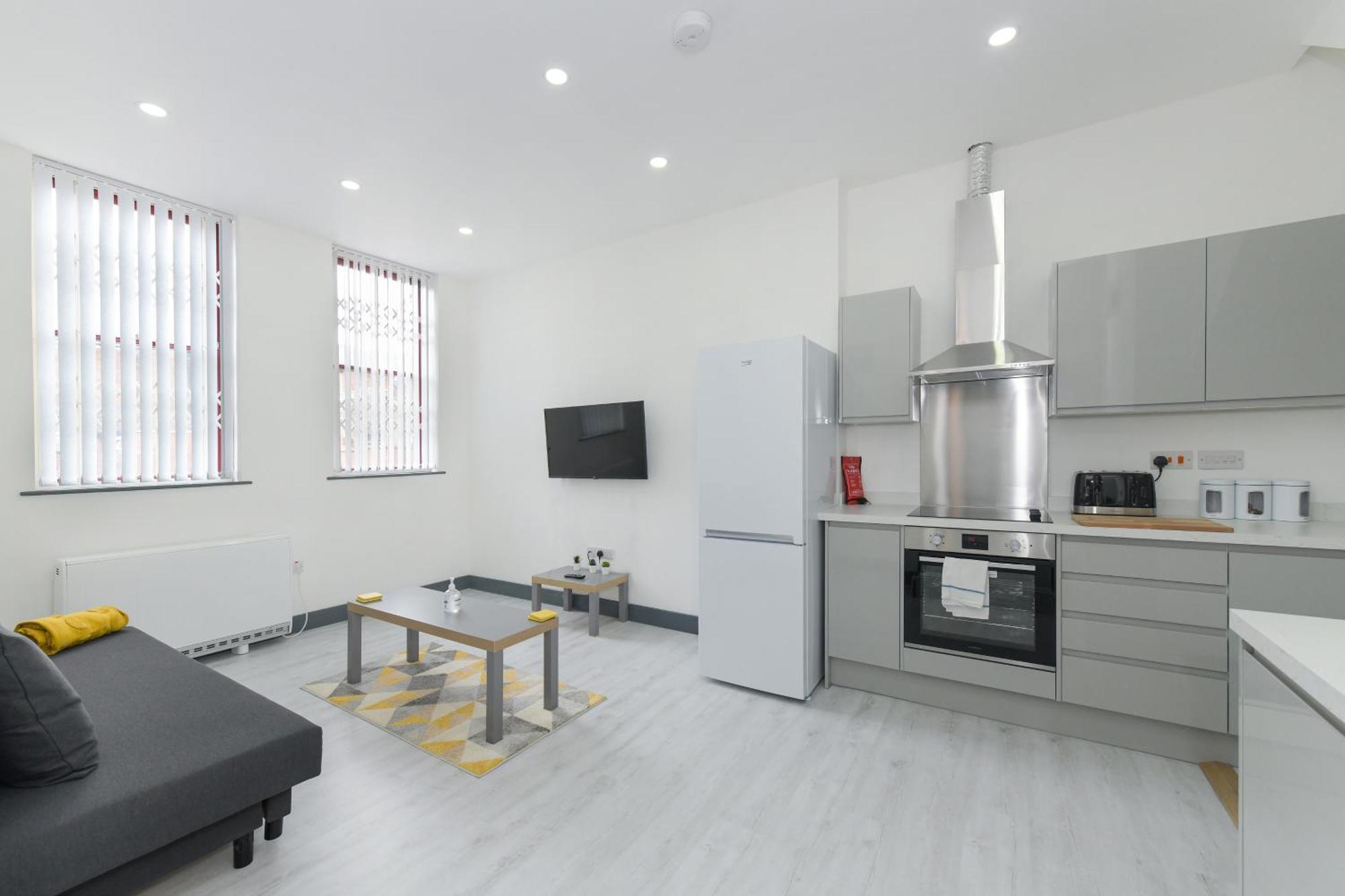 Nottingham City Centre Short Stay Apartments With Parking Værelse billede